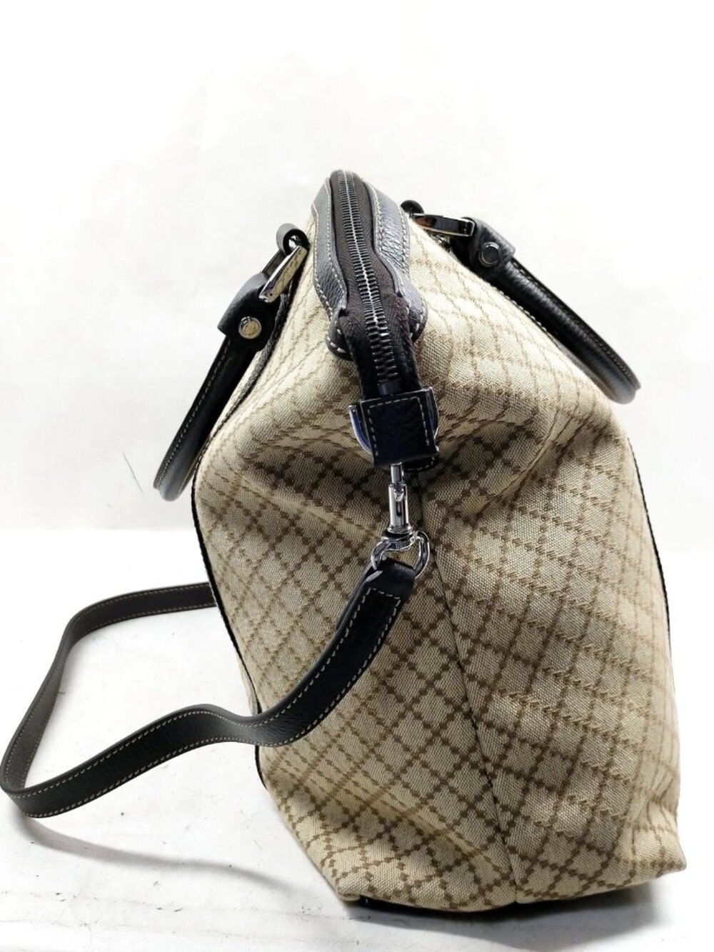 Authentic Gucci Diamante Sukey Canvas Tote Shoulder Crossbody Bag - Picture 4 of 16